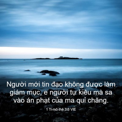 Picture 03 - 1 Ti-mô-thê 3:6 VIE - Người mới tin đạo không được làm - Bible Verse Picture