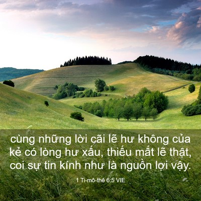 Picture 03 - 1 Ti-mô-thê 6:5 VIE - cùng những lời cãi lẽ hư không của - Bible Verse Picture