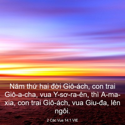 Picture 03 - 2 Các Vua 14:1 VIE - Năm thứ hai đời Giô-ách, con trai - Bible Verse Picture