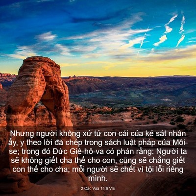 Picture 03 - 2 Các Vua 14:6 VIE - Nhưng người không xử tử con cái của - Bible Verse Picture