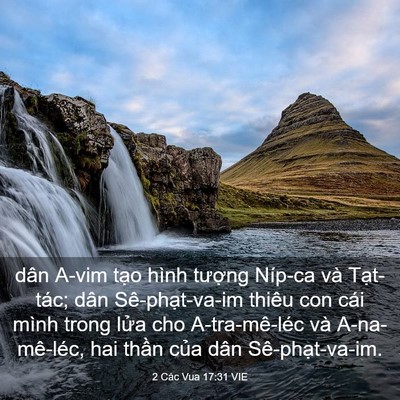 Picture 03 - 2 Các Vua 17:31 VIE - dân A-vim tạo hình tượng Níp-ca và - Bible Verse Picture