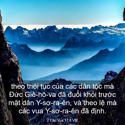 Picture 03 - 2 Các Vua 17:8 VIE - theo thói tục của các dân tộc mà Đức - Bible Verse Picture