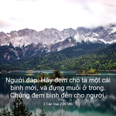 Picture 03 - 2 Các Vua 2:20 VIE - Người đáp: Hãy đem cho ta một cái bình - Bible Verse Picture