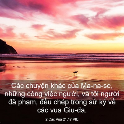 Picture 03 - 2 Các Vua 21:17 VIE - Các chuyện khác của Ma-na-se, những công - Bible Verse Picture