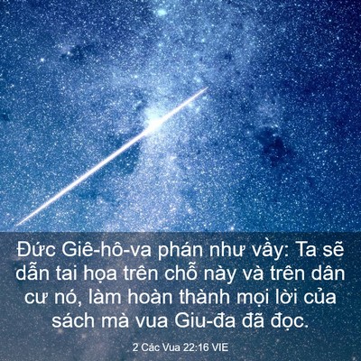 Picture 03 - 2 Các Vua 22:16 VIE - Đức Giê-hô-va phán như vầy: Ta sẽ - Bible Verse Picture