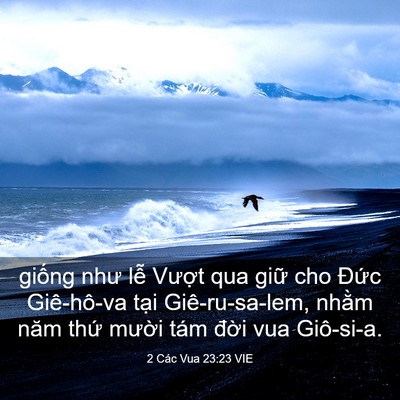Picture 03 - 2 Các Vua 23:23 VIE - giống như lễ Vượt qua giữ cho Đức - Bible Verse Picture
