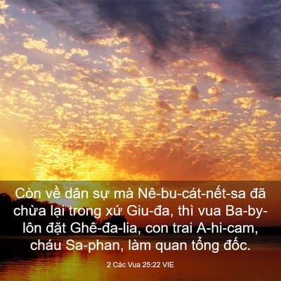 Picture 03 - 2 Các Vua 25:22 VIE - Còn về dân sự mà Nê-bu-cát-nết-sa đã - Bible Verse Picture