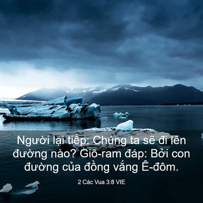 Picture 03 - 2 Các Vua 3:8 VIE - Người lại tiếp: Chúng ta sẽ đi lên - Bible Verse Picture