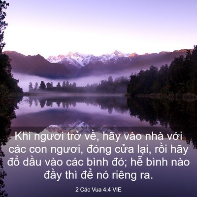 Picture 03 - 2 Các Vua 4:4 VIE - Khi ngươi trở về, hãy vào nhà với các - Bible Verse Picture