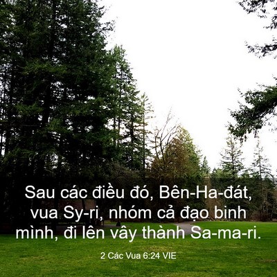 Picture 03 - 2 Các Vua 6:24 VIE - Sau các điều đó, Bên-Ha-đát, vua Sy-ri, - Bible Verse Picture