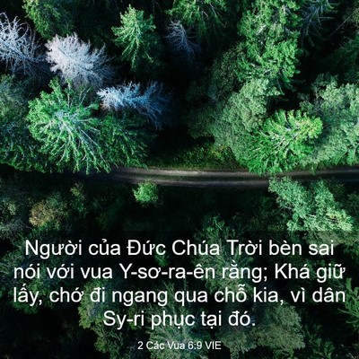 Picture 03 - 2 Các Vua 6:9 VIE - Người của Đức Chúa Trời bèn sai nói - Bible Verse Picture