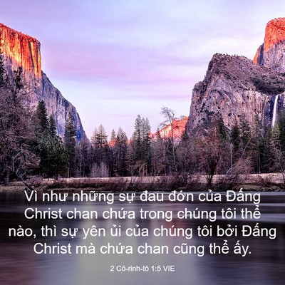 Picture 03 - 2 Cô-rinh-tô 1:5 VIE - Vì như những sự đau đớn của Đấng - Bible Verse Picture