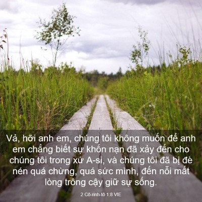 Picture 03 - 2 Cô-rinh-tô 1:8 VIE - Vả, hỡi anh em, chúng tôi không muốn - Bible Verse Picture