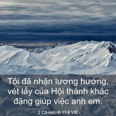 Picture 03 - 2 Cô-rinh-tô 11:8 VIE - Tôi đã nhận lương hướng, vét lấy - Bible Verse Picture