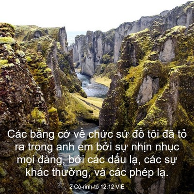 Picture 03 - 2 Cô-rinh-tô 12:12 VIE - Các bằng cớ về chức sứ đồ tôi đã - Bible Verse Picture