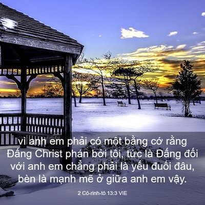 Picture 03 - 2 Cô-rinh-tô 13:3 VIE - vì anh em phải có một bằng cớ rằng - Bible Verse Picture