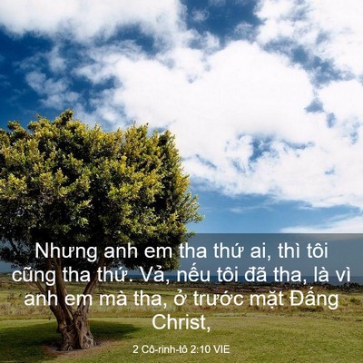 Picture 03 - 2 Cô-rinh-tô 2:10 VIE - Nhưng anh em tha thứ ai, thì tôi cũng tha - Bible Verse Picture