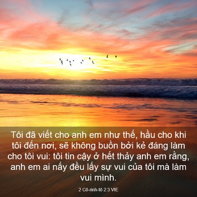 Picture 03 - 2 Cô-rinh-tô 2:3 VIE - Tôi đã viết cho anh em như thế, hầu cho - Bible Verse Picture