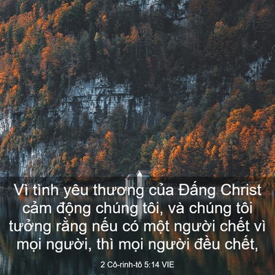 Picture 03 - 2 Cô-rinh-tô 5:14 VIE - Vì tình yêu thương của Đấng Christ - Bible Verse Picture