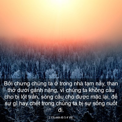 Picture 03 - 2 Cô-rinh-tô 5:4 VIE - Bởi chưng chúng ta ở trong nhà tạm - Bible Verse Picture