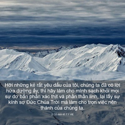 Picture 03 - 2 Cô-rinh-tô 7:1 VIE - Hỡi những kẻ rất yêu dấu của tôi, - Bible Verse Picture