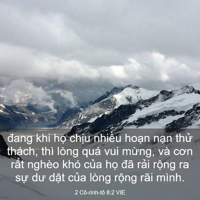 Picture 03 - 2 Cô-rinh-tô 8:2 VIE - đang khi họ chịu nhiều hoạn nạn thử - Bible Verse Picture