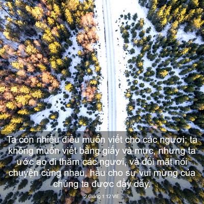 Picture 03 - 2 Giăng 1:12 VIE - Ta còn nhiều điều muốn viết cho các - Bible Verse Picture