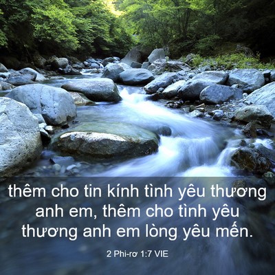 Picture 03 - 2 Phi-rơ 1:7 VIE - thêm cho tin kính tình yêu thương anh em, - Bible Verse Picture