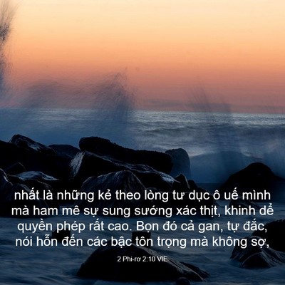 Picture 03 - 2 Phi-rơ 2:10 VIE - nhất là những kẻ theo lòng tư dục ô - Bible Verse Picture