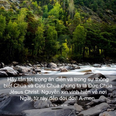 Picture 03 - 2 Phi-rơ 3:18 VIE - Hãy tấn tới trong ân điển và trong sự - Bible Verse Picture