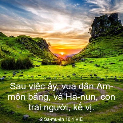 Picture 03 - 2 Sa-mu-ên 10:1 VIE - Sau việc ấy, vua dân Am-môn băng, và - Bible Verse Picture