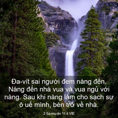 Picture 03 - 2 Sa-mu-ên 11:4 VIE - Đa-vít sai người đem nàng đến. Nàng - Bible Verse Picture