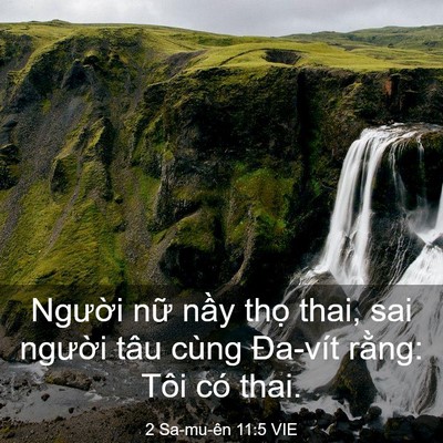 Picture 03 - 2 Sa-mu-ên 11:5 VIE - Người nữ nầy thọ thai, sai người tâu - Bible Verse Picture