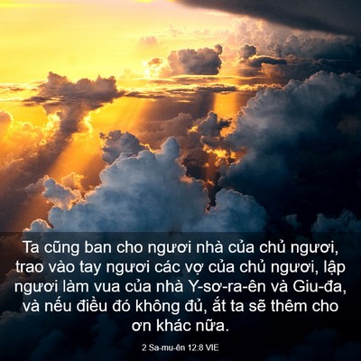 Picture 03 - 2 Sa-mu-ên 12:8 VIE - Ta cũng ban cho ngươi nhà của chủ - Bible Verse Picture
