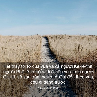 Picture 03 - 2 Sa-mu-ên 15:18 VIE - Hết thảy tôi tớ của vua và cả - Bible Verse Picture