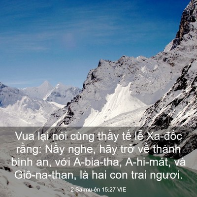 Picture 03 - 2 Sa-mu-ên 15:27 VIE - Vua lại nói cùng thầy tế lễ Xa-đốc - Bible Verse Picture