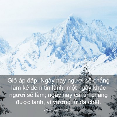 Picture 03 - 2 Sa-mu-ên 18:20 VIE - Giô-áp đáp: Ngày nay ngươi sẽ chẳng - Bible Verse Picture
