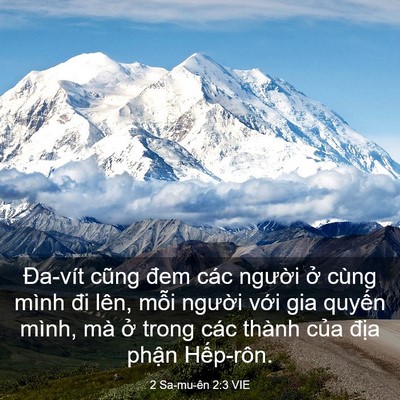 Picture 03 - 2 Sa-mu-ên 2:3 VIE - Đa-vít cũng đem các người ở cùng mình - Bible Verse Picture
