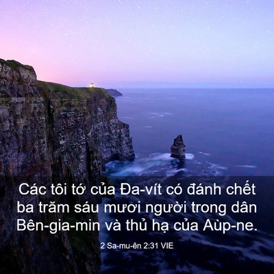 Picture 03 - 2 Sa-mu-ên 2:31 VIE - Các tôi tớ của Đa-vít có đánh chết - Bible Verse Picture