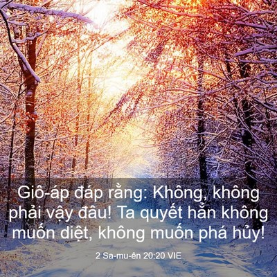 Picture 03 - 2 Sa-mu-ên 20:20 VIE - Giô-áp đáp rằng: Không, không phải - Bible Verse Picture