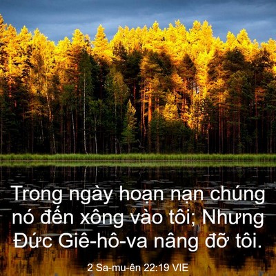 Picture 03 - 2 Sa-mu-ên 22:19 VIE - Trong ngày hoạn nạn chúng nó đến xông - Bible Verse Picture