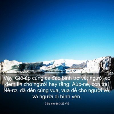 Picture 03 - 2 Sa-mu-ên 3:23 VIE - Vậy, Giô-áp cùng cả đạo binh trở - Bible Verse Picture