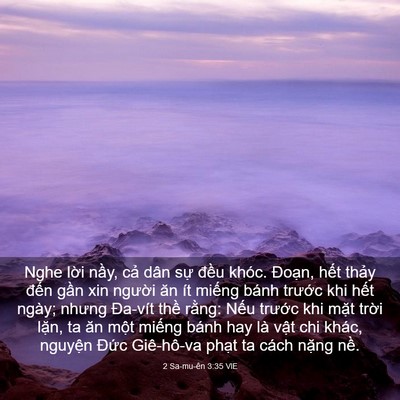 Picture 03 - 2 Sa-mu-ên 3:35 VIE - Nghe lời nầy, cả dân sự đều khóc. - Bible Verse Picture