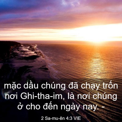 Picture 03 - 2 Sa-mu-ên 4:3 VIE - mặc dầu chúng đã chạy trốn nơi - Bible Verse Picture