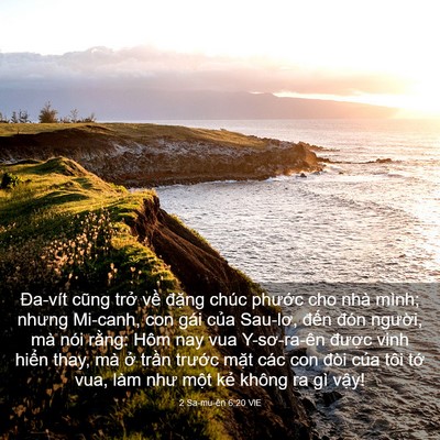 Picture 03 - 2 Sa-mu-ên 6:20 VIE - Đa-vít cũng trở về đặng chúc phước - Bible Verse Picture
