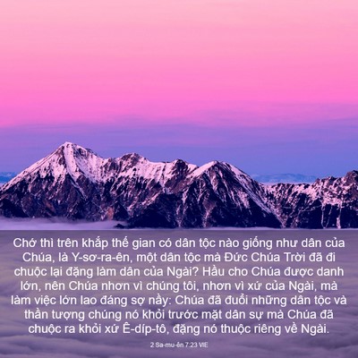 Picture 03 - 2 Sa-mu-ên 7:23 VIE - Chớ thì trên khắp thế gian có dân tộc - Bible Verse Picture