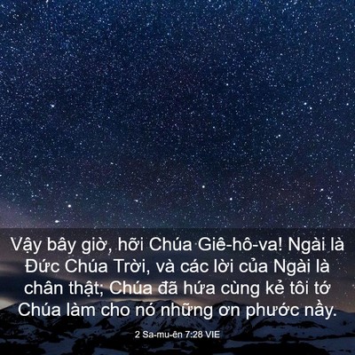 Picture 03 - 2 Sa-mu-ên 7:28 VIE - Vậy bây giờ, hỡi Chúa Giê-hô-va! Ngài - Bible Verse Picture