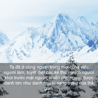 Picture 03 - 2 Sa-mu-ên 7:9 VIE - Ta đã ở cùng ngươi trong mọi công - Bible Verse Picture