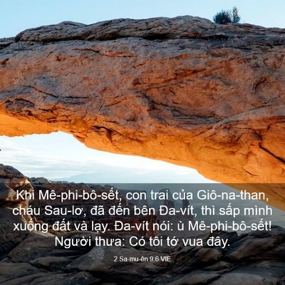 Picture 03 - 2 Sa-mu-ên 9:6 VIE - Khi Mê-phi-bô-sết, con trai của - Bible Verse Picture