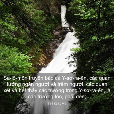 Picture 03 - 2 Sử Ký 1:2 VIE - Sa-lô-môn truyền bảo cả Y-sơ-ra-ên, - Bible Verse Picture